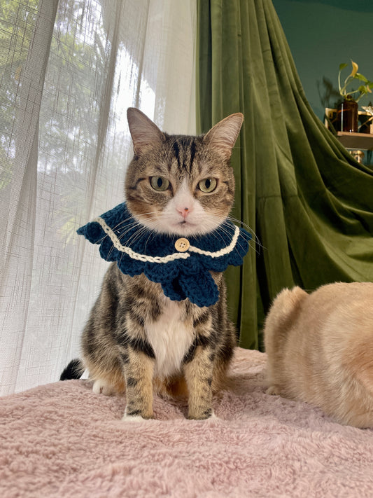 Customized Handmade Crocheted Pet Sailor Collar